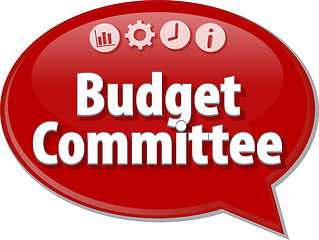 Image showing Budget Committee  blank business diagram illustration