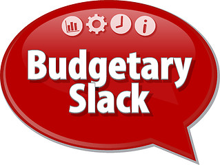 Image showing Budgetary Slack  blank business diagram illustration