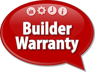 Image showing Builder Warranty  blank business diagram illustration