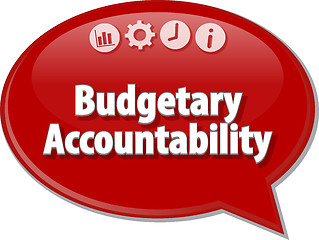 Image showing Budgetary Accountability  blank business diagram illustration