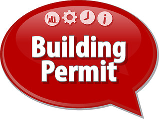 Image showing Building Permit  blank business diagram illustration