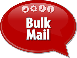 Image showing Bulk Mail  blank business diagram illustration