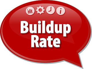 Image showing Buildup Rate  blank business diagram illustration