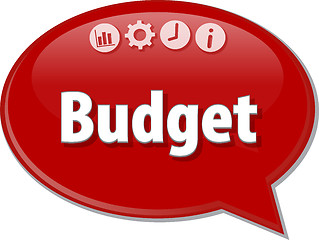 Image showing Budget   blank business diagram illustration