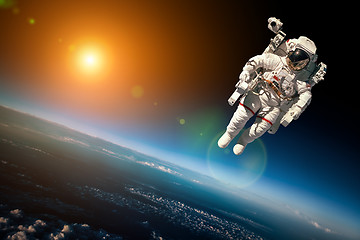 Image showing Astronaut in outer space