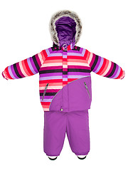 Image showing Childrens snowsuit fall