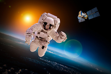 Image showing Astronaut in outer space