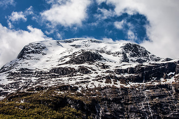 Image showing Snowy mountain.