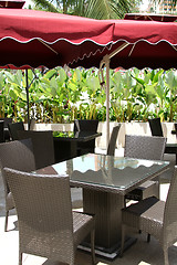 Image showing Poolside cafe