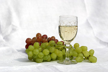 Image showing Glass of wine