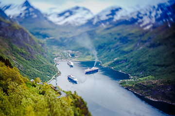 Image showing Geiranger fjord, Norway.