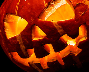 Image showing Halloween, old jack o lantern