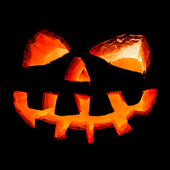 Image showing Halloween, old jack o lantern
