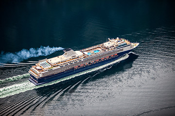 Image showing Cruise Liners On Hardanger fjorden, Norway