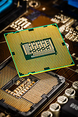 Image showing Modern processor and motherboard