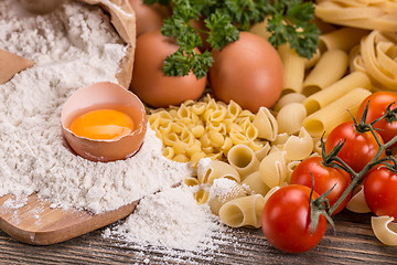 Image showing Pasta ingredients