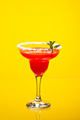Image showing Watermelon martini drink