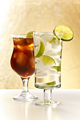 Image showing Vodka and cola