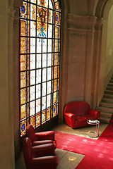 Image showing Sofas stained glass