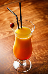 Image showing Cocktail with orange Juice 