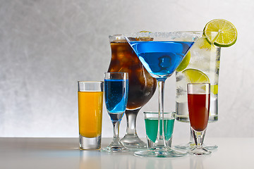 Image showing Cocktails with alcohol 