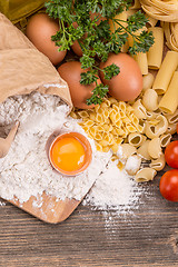 Image showing Pasta ingredients