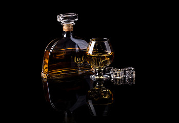 Image showing Glass of brandy