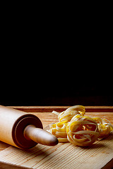 Image showing Pasta and rolling-pin