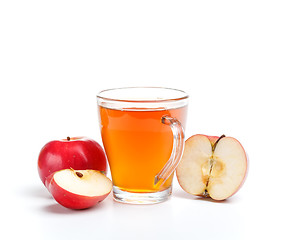 Image showing Apple juice in glass 