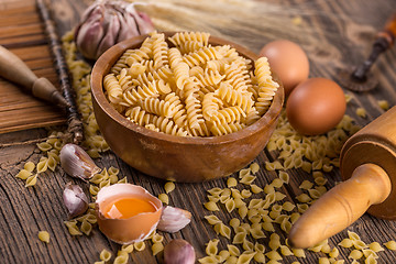 Image showing Raw pasta