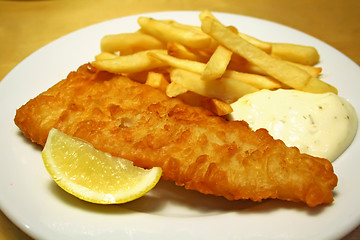 Image showing Fish and chips