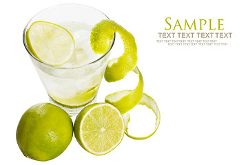 Image showing Vodka with lime