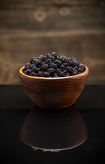Image showing Fresh blackberries