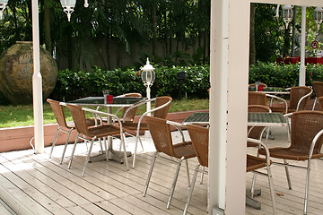 Image showing Outdoor cafe