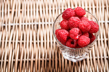 Image showing Fresh raspberries