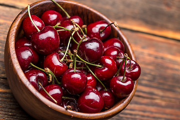 Image showing Ripe cherries