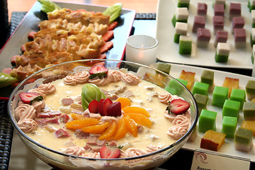 Image showing Fancy pudding