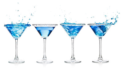 Image showing Blue curacao cocktail