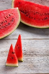 Image showing Slices of watermelon