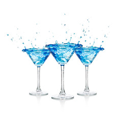 Image showing Blue curacao cocktail