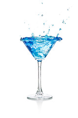 Image showing Blue curacao cocktail