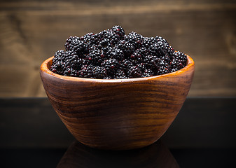 Image showing Fresh blackberries