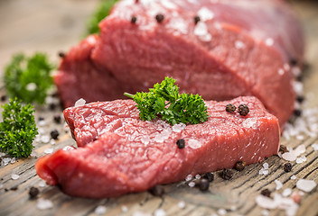 Image showing Fresh raw beef