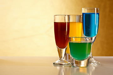 Image showing Cocktails with alcohol