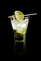 Image showing Vodka with lime