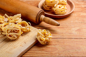 Image showing Pasta tagliatelle