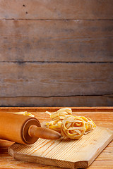 Image showing Pasta tagliatelle