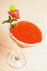 Image showing Watermelon martini drink