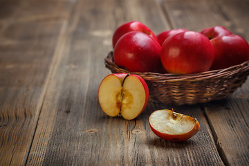 Image showing Juicy red apples