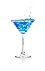 Image showing Blue curacao cocktail